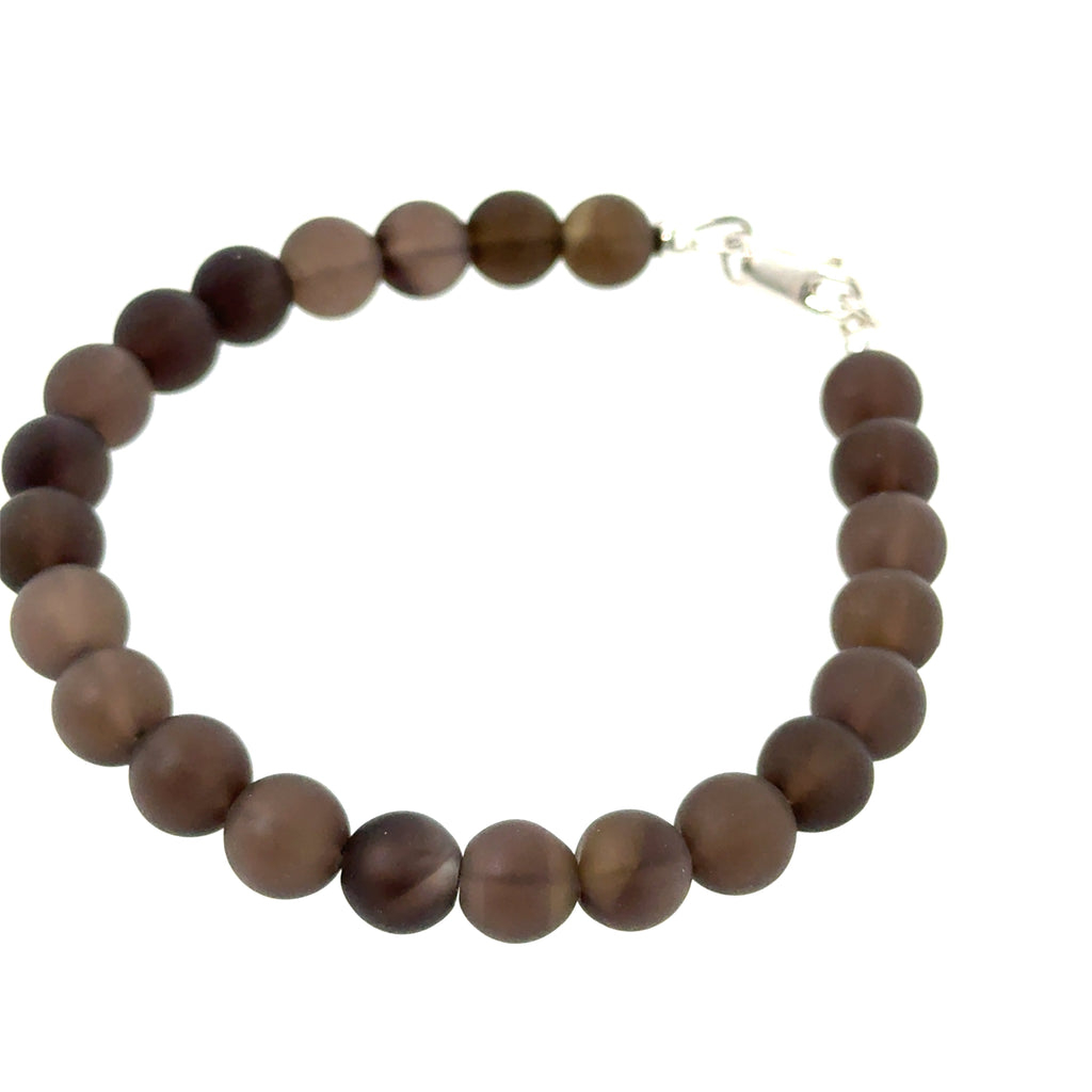 Smokey Quartz Gemstone Beaded Bracelet Collection