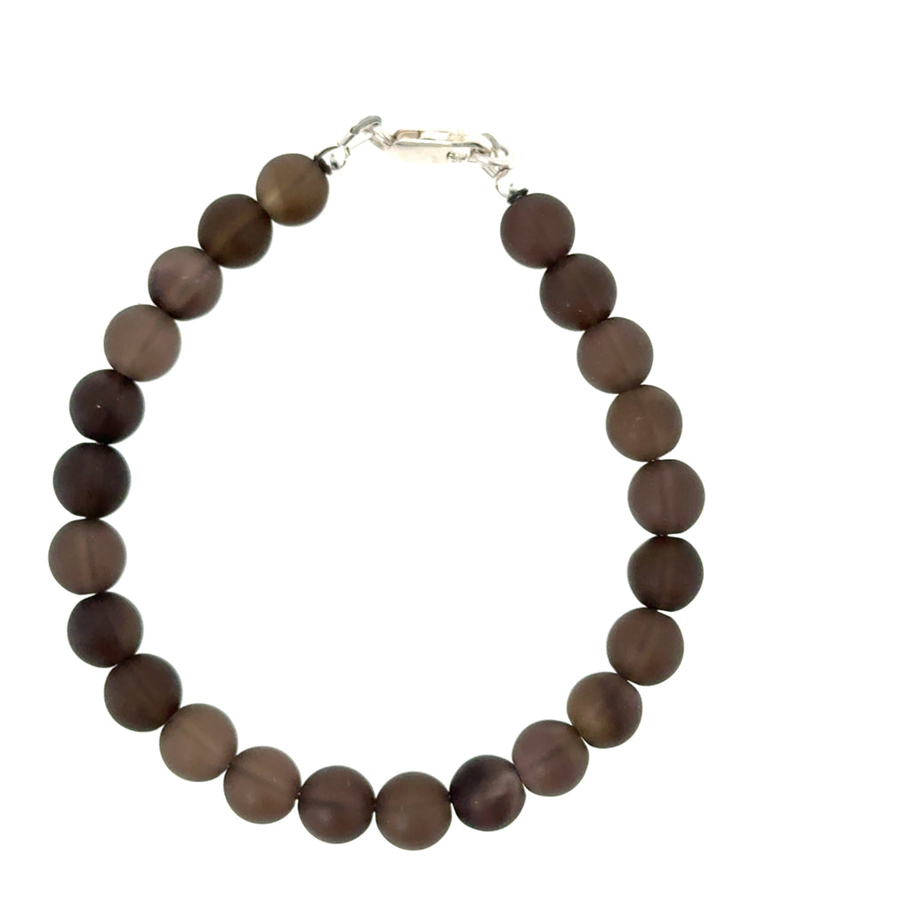 Smokey Quartz Gemstone Beaded Bracelet Collection