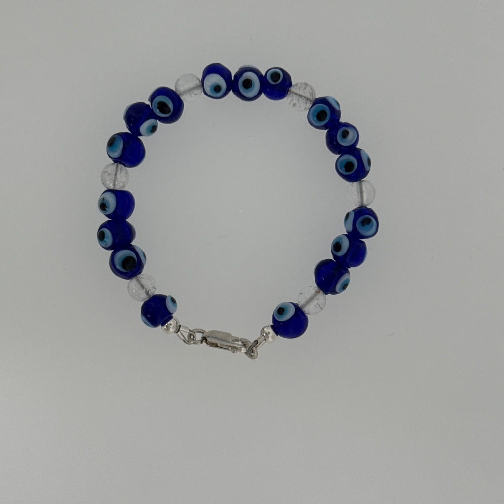 Blue Evil Eye Glass Beaded Bracelet Collection