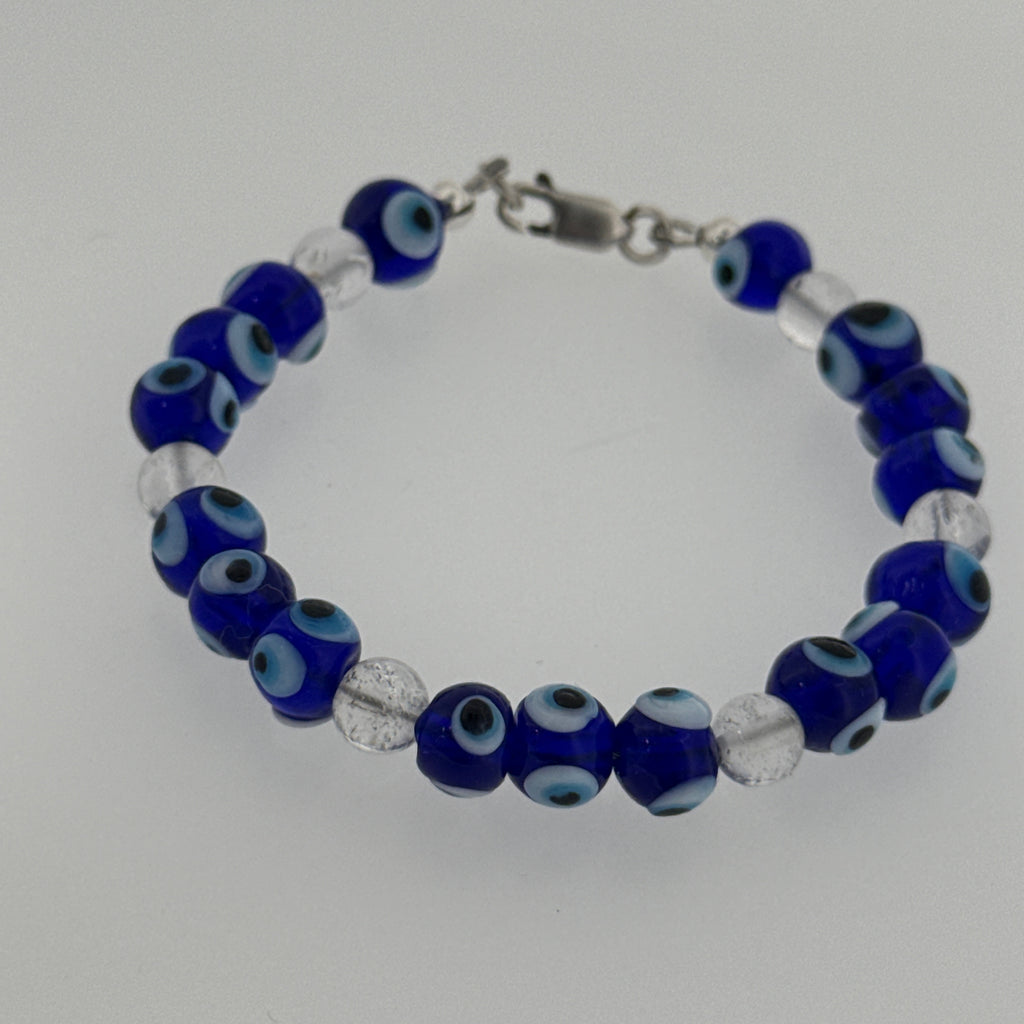 Blue Evil Eye Glass Beaded Bracelet Collection