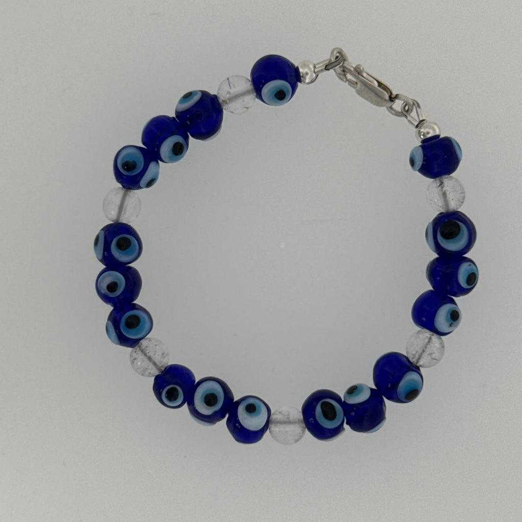 Blue Evil Eye Glass Beaded Bracelet Collection
