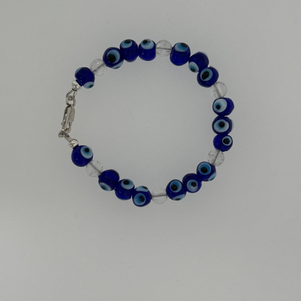 Blue Evil Eye Glass Beaded Bracelet Collection