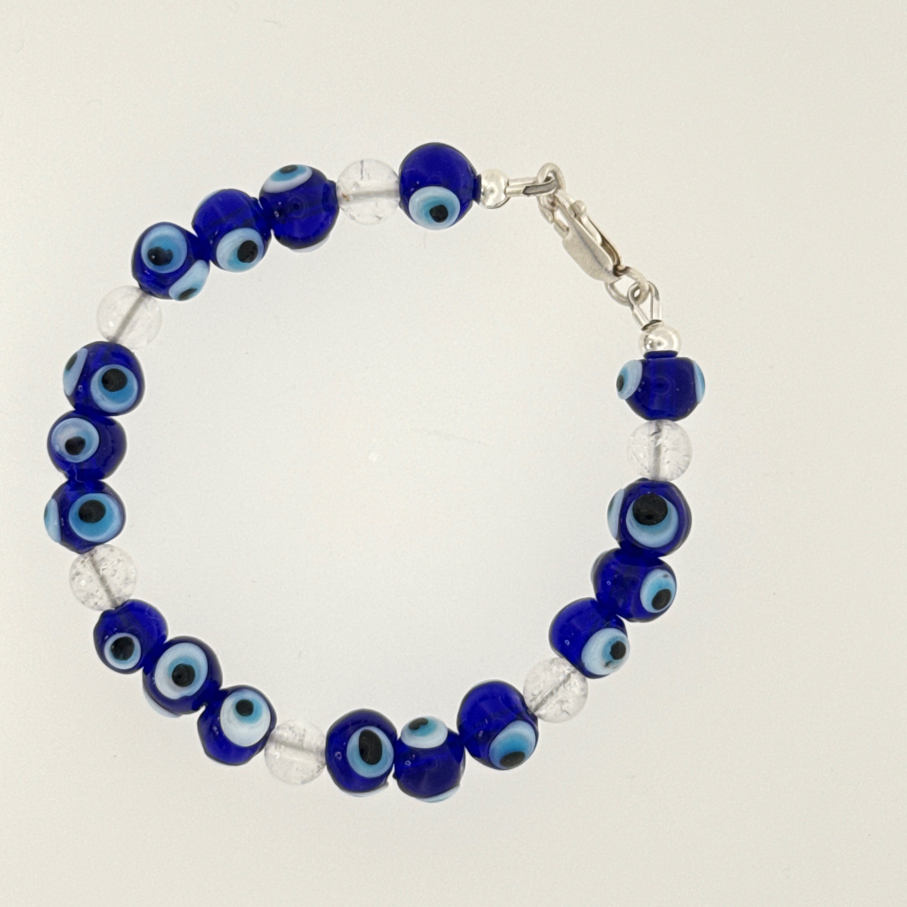 Blue Evil Eye Glass Beaded Bracelet Collection