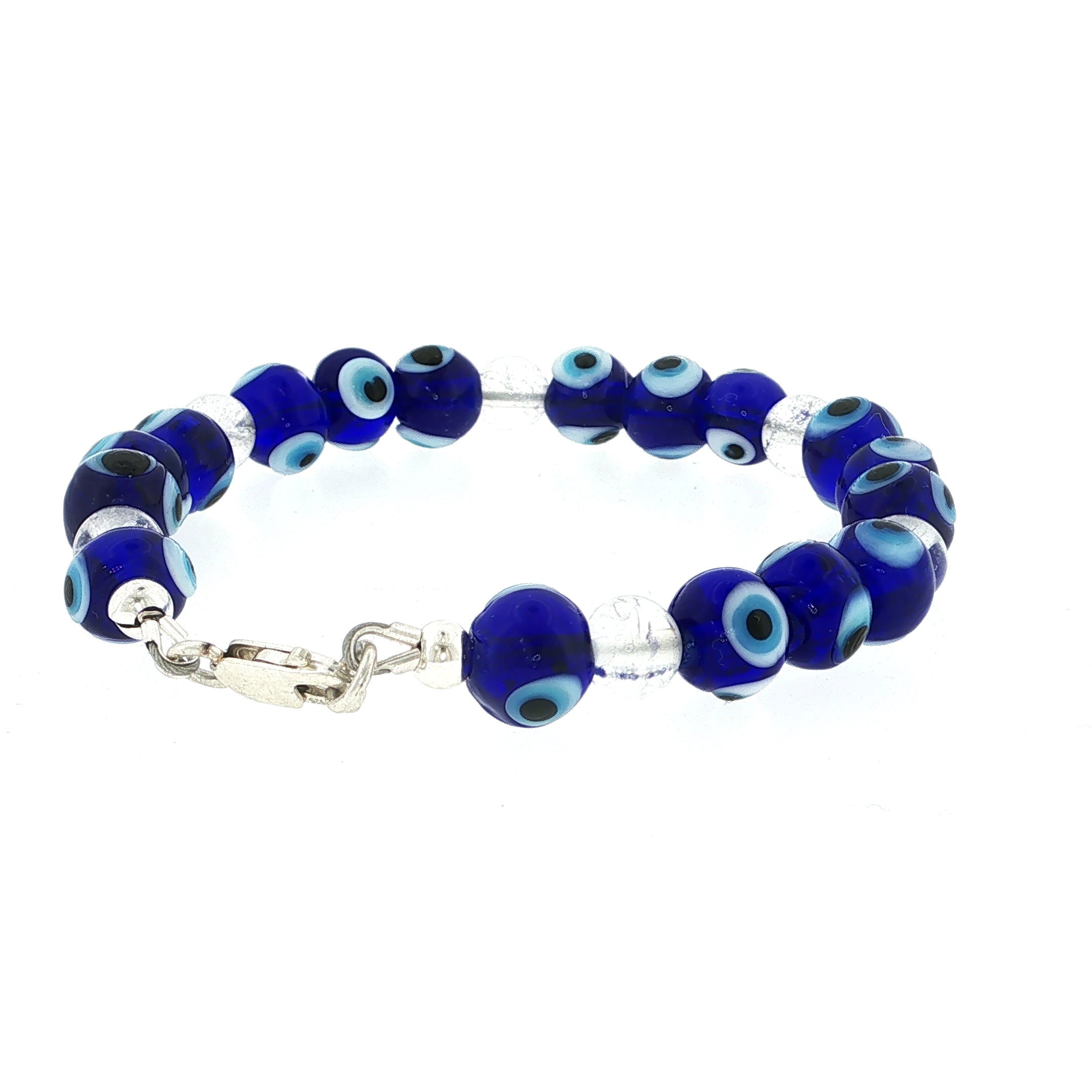 Blue Evil Eye Glass Beaded Bracelet Collection