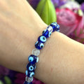 Blue Evil Eye Glass Beaded Bracelet Collection