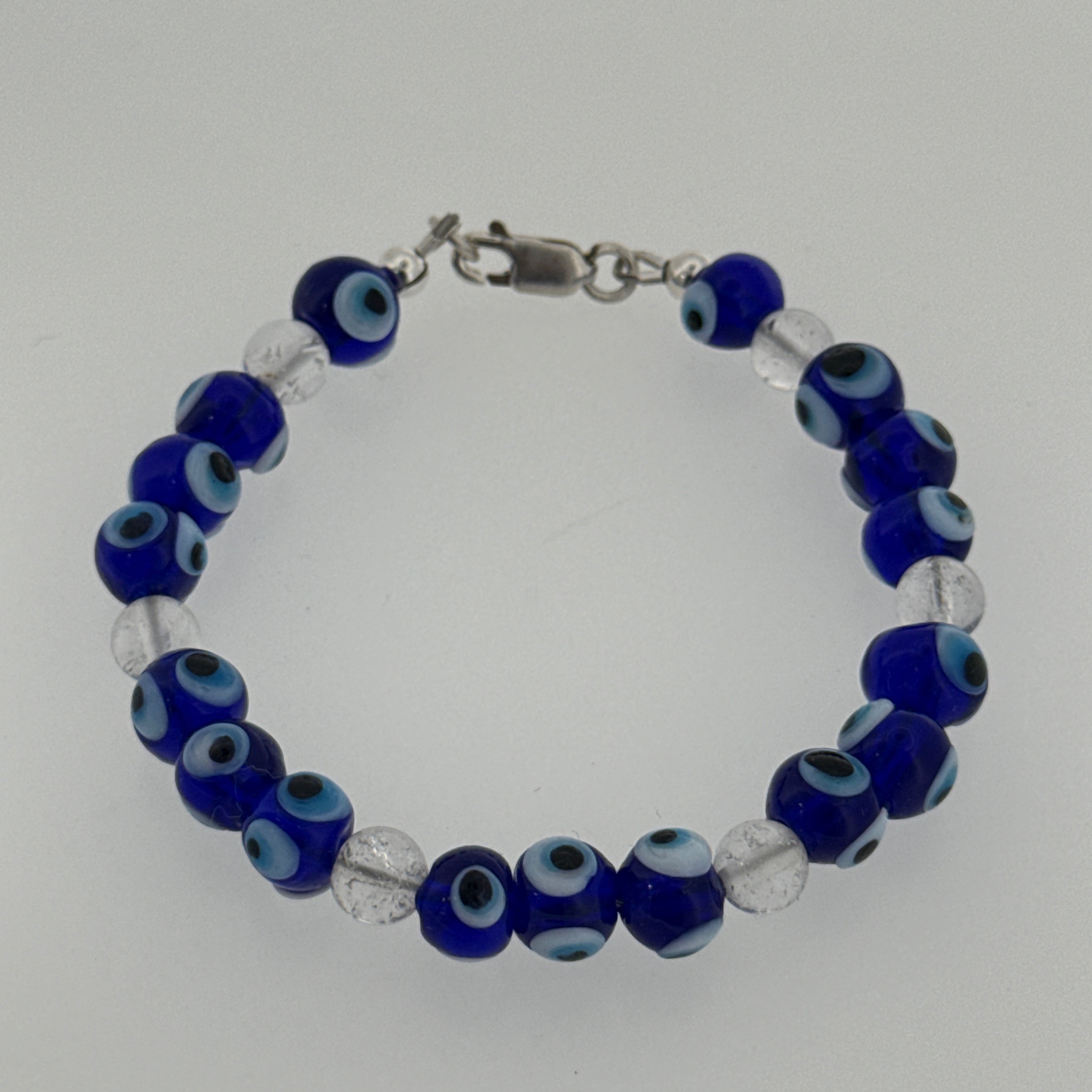 Blue Evil Eye Glass Beaded Bracelet Collection
