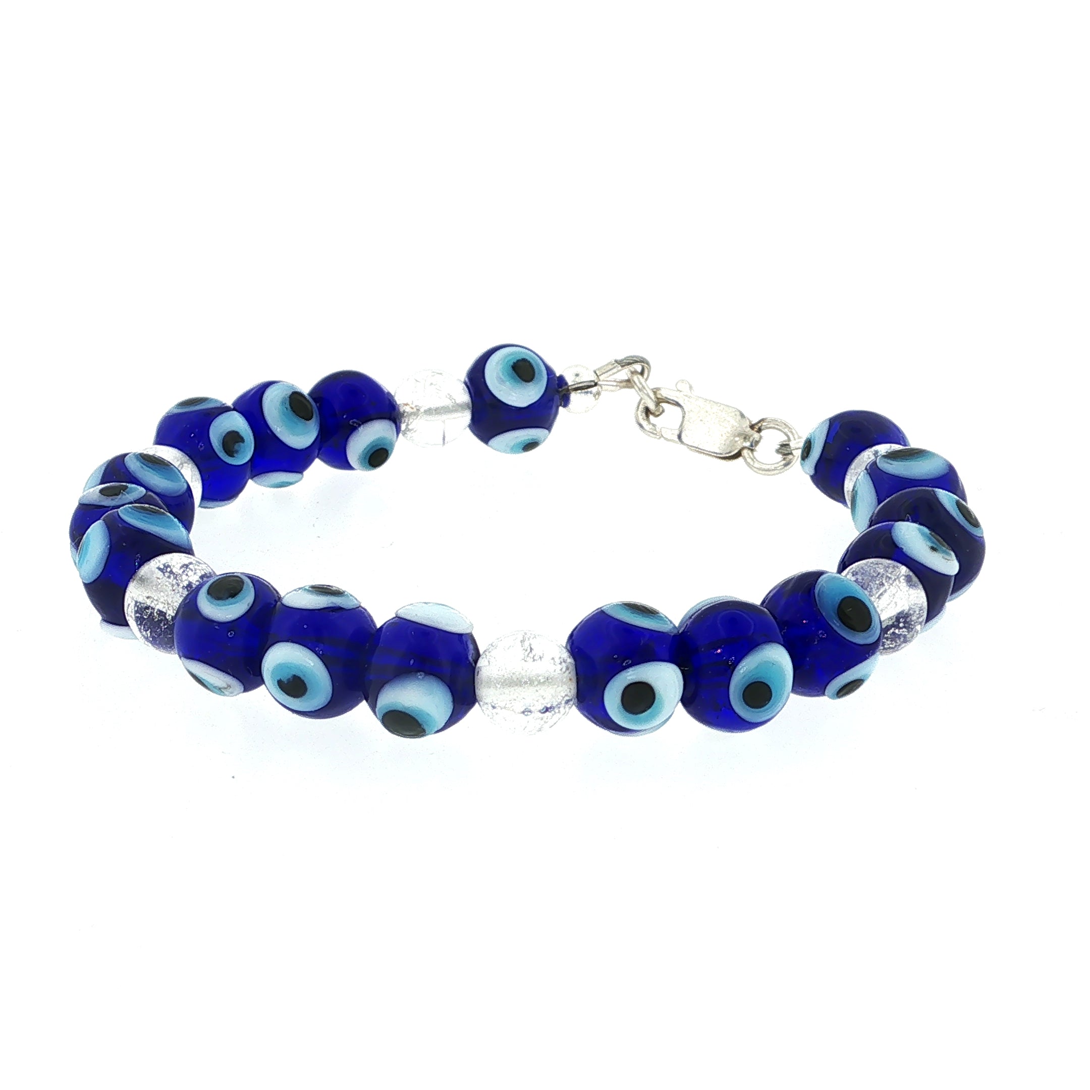 Blue Evil Eye Glass Beaded Bracelet Collection
