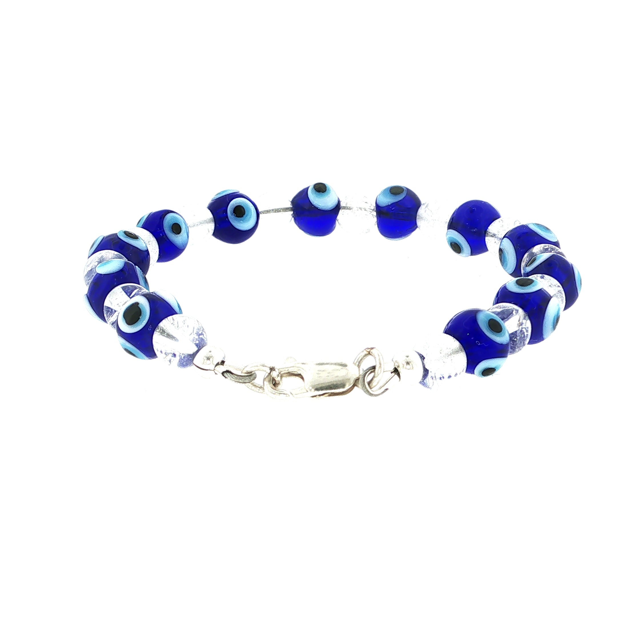 Blue Evil Eye Glass Beaded Bracelet Collection
