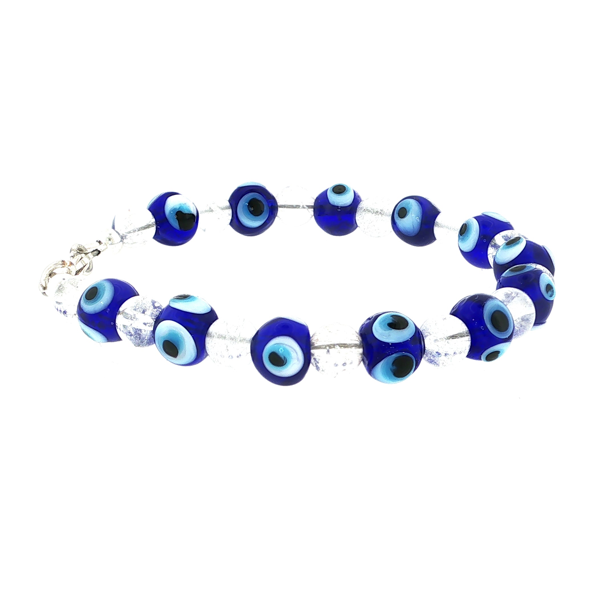 Blue Evil Eye Glass Beaded Bracelet Collection