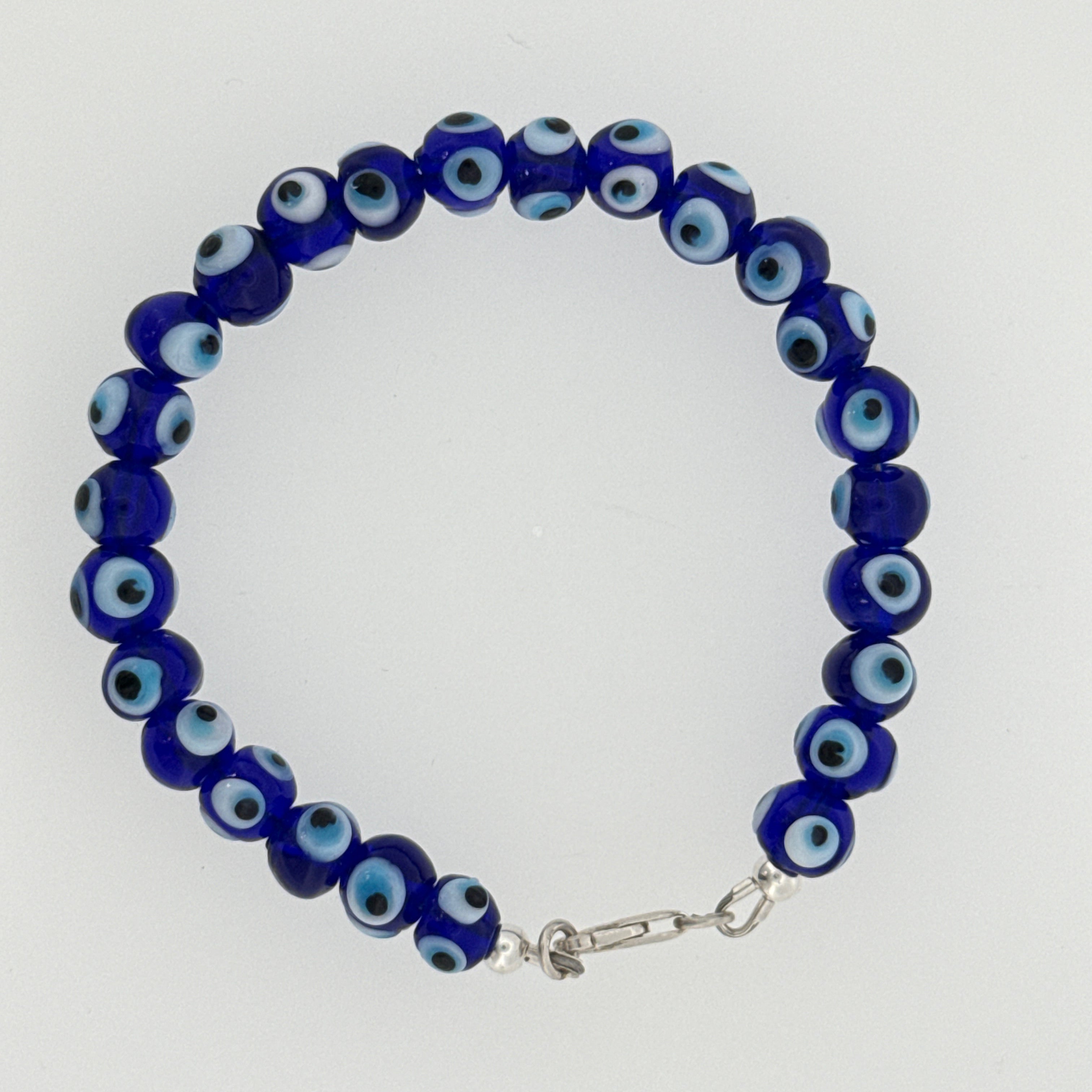 Blue Evil Eye Glass Beaded Bracelet Collection