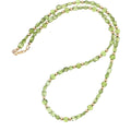 Peridot Gemstone and Gold Filled Beaded Necklace