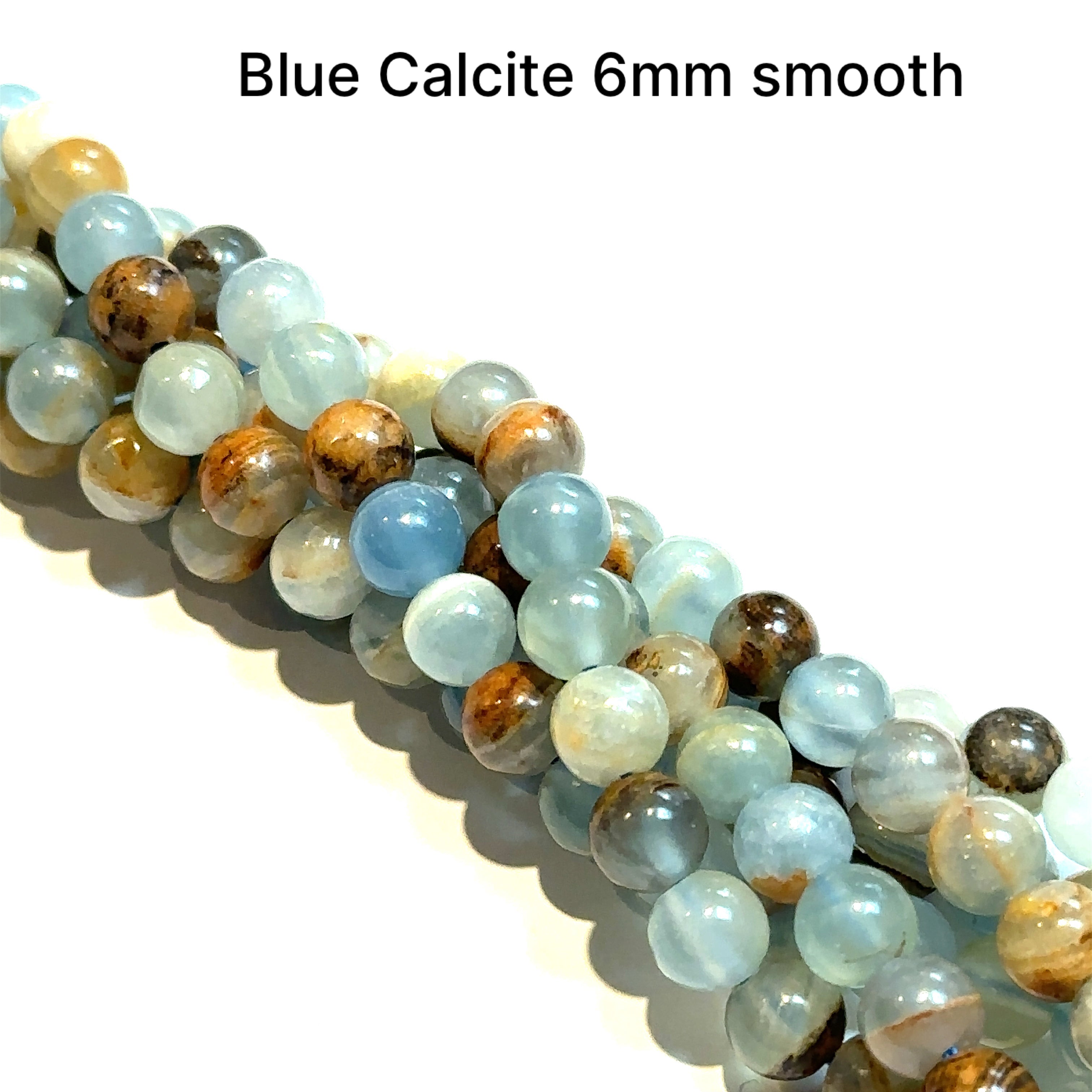 Blue Calcite Gemstone Strand, jewelry supplies