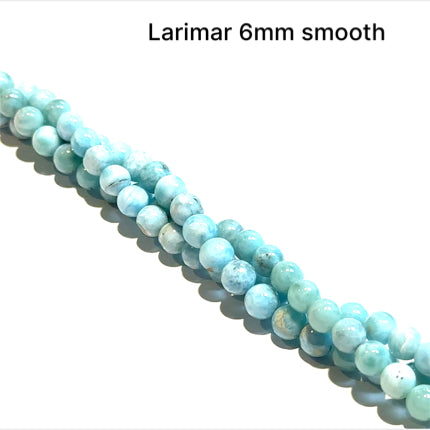 Larimar gemstone strands