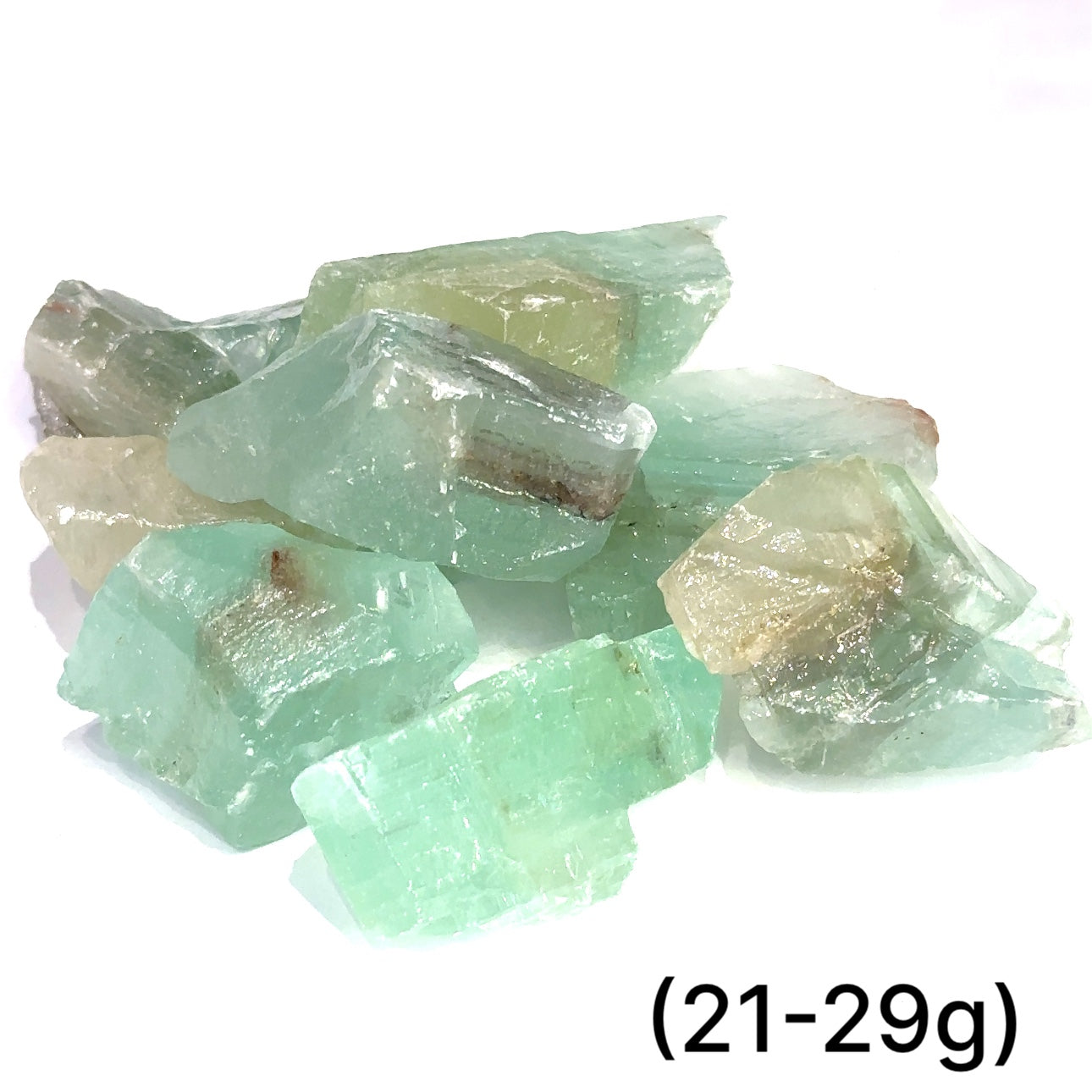 Green Calcite Raw  Gemstones