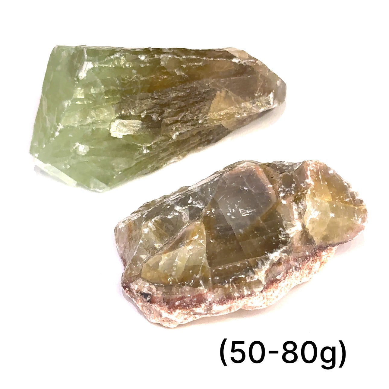 Green Calcite Raw  Gemstones