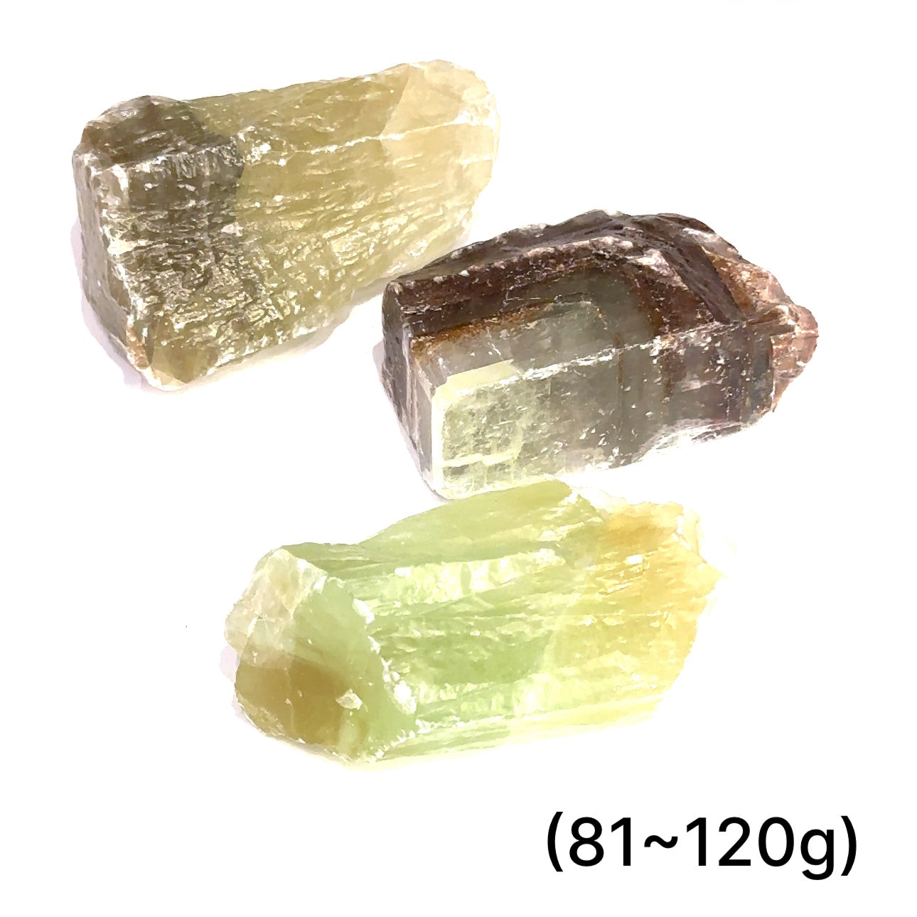 Green Calcite Raw  Gemstones