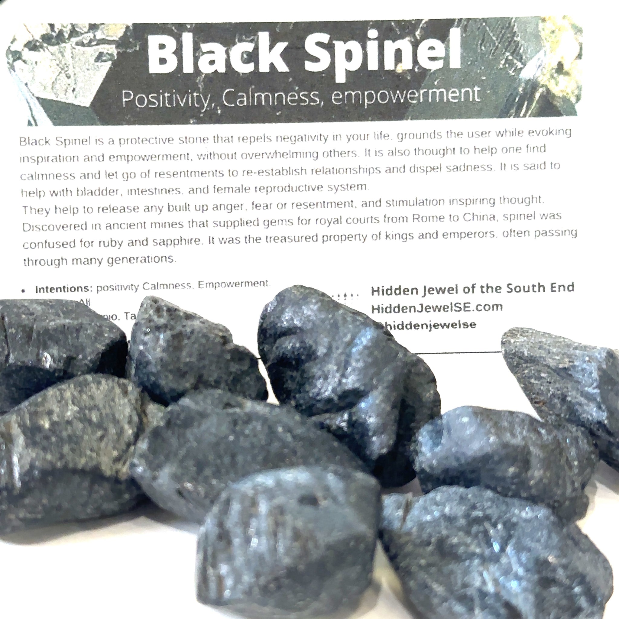 Raw black spinel deals