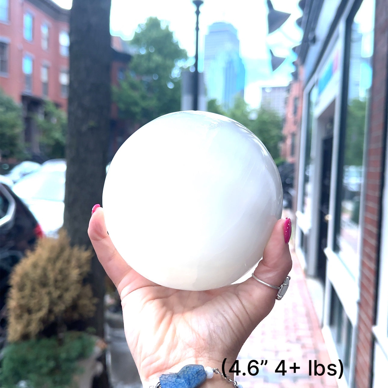 Selenite Gemstone spheres