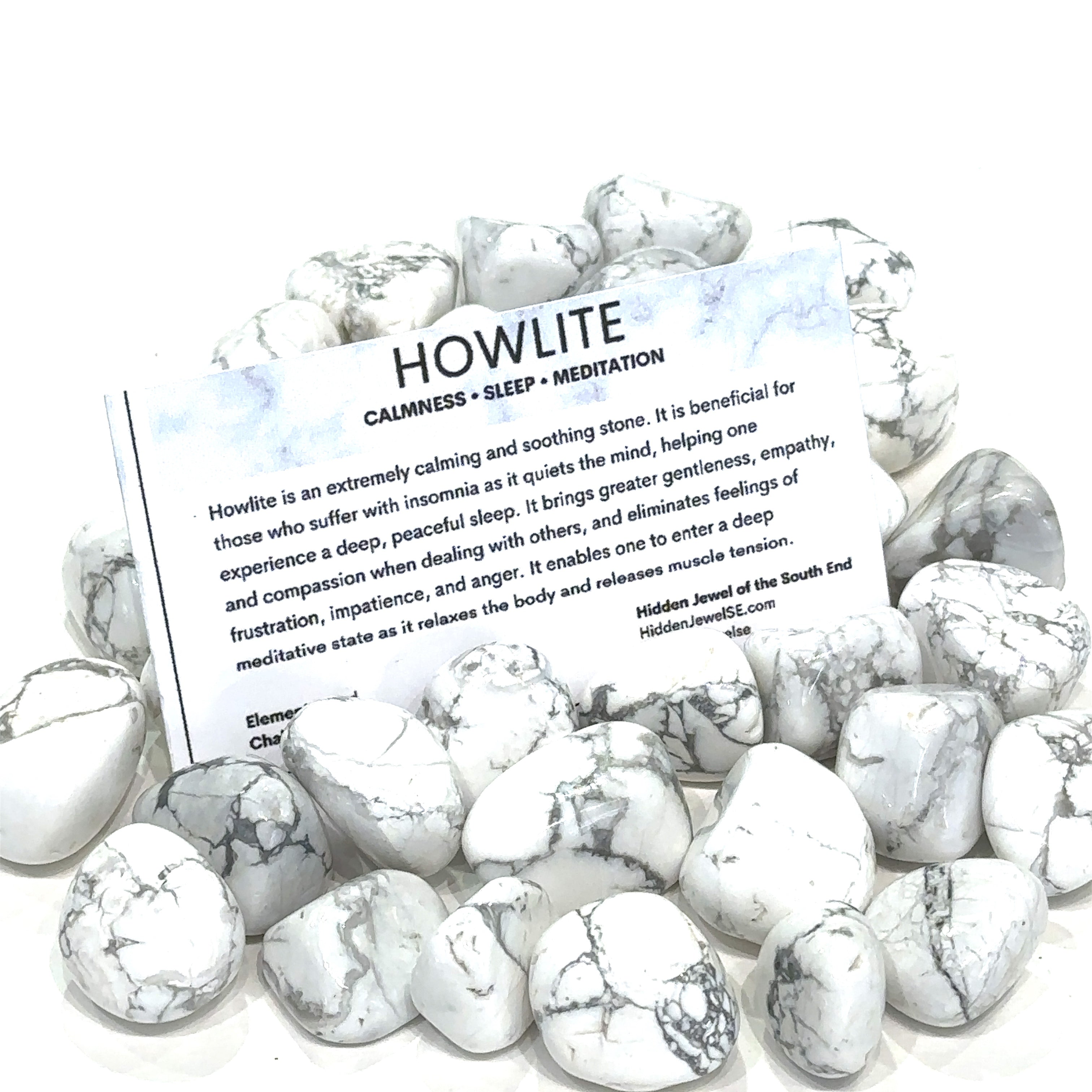 Howlite Tumbled Gemstone