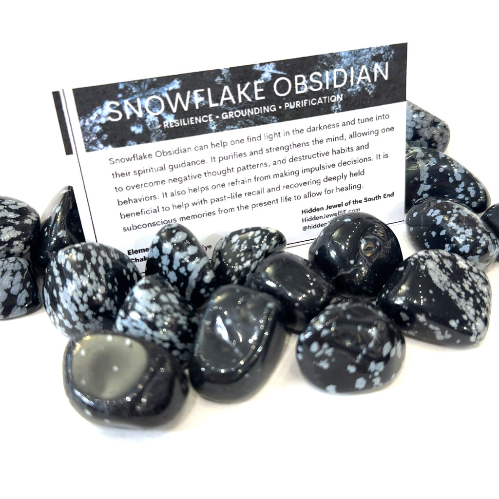 Snowflake Obsidian Tumbled Gemstone