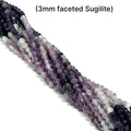 Sugilite gemstone strand, jewelry supplies
