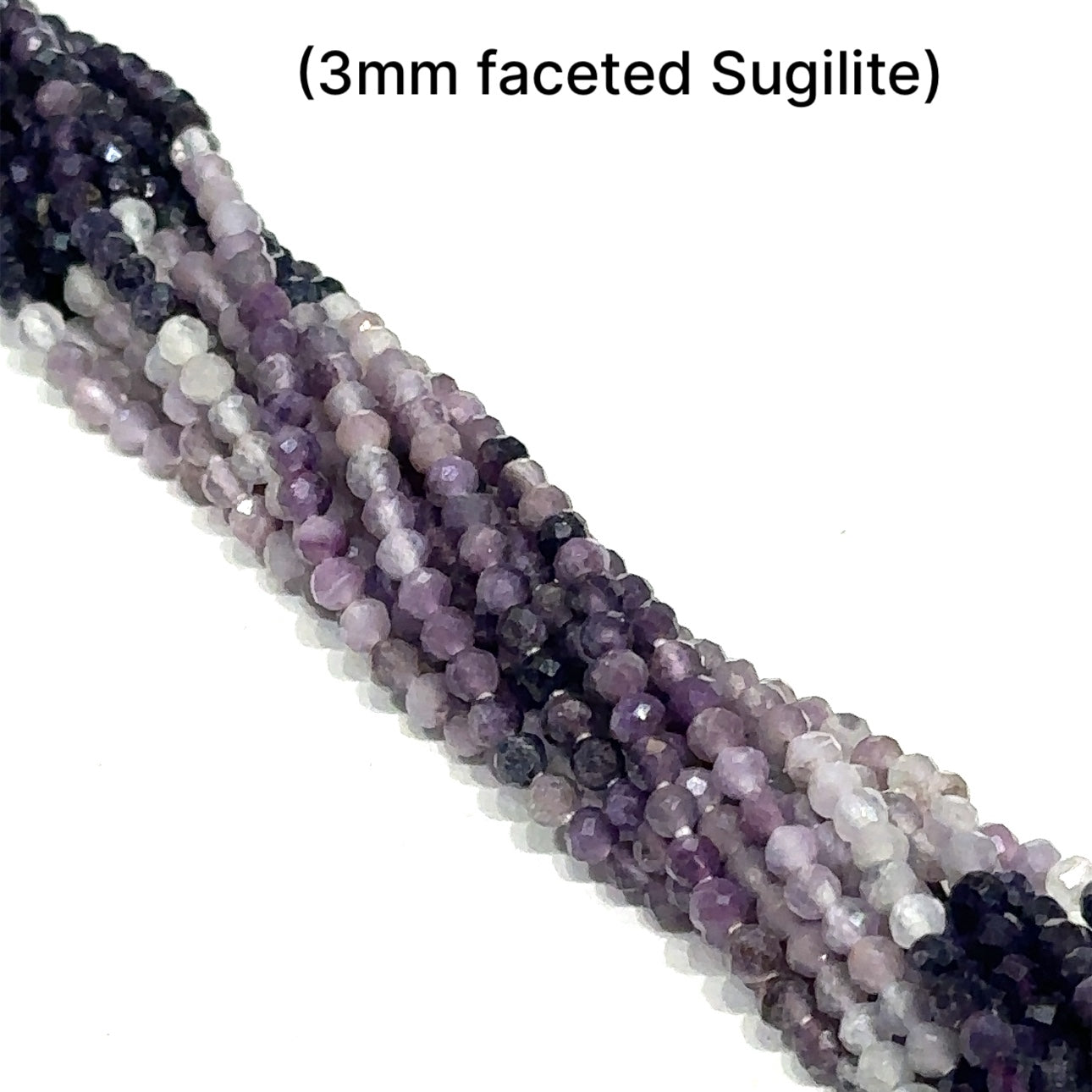 Sugilite gemstone strand, jewelry supplies