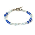 Aquamarine and Sodalite gemstone Bracelet, Jewelry