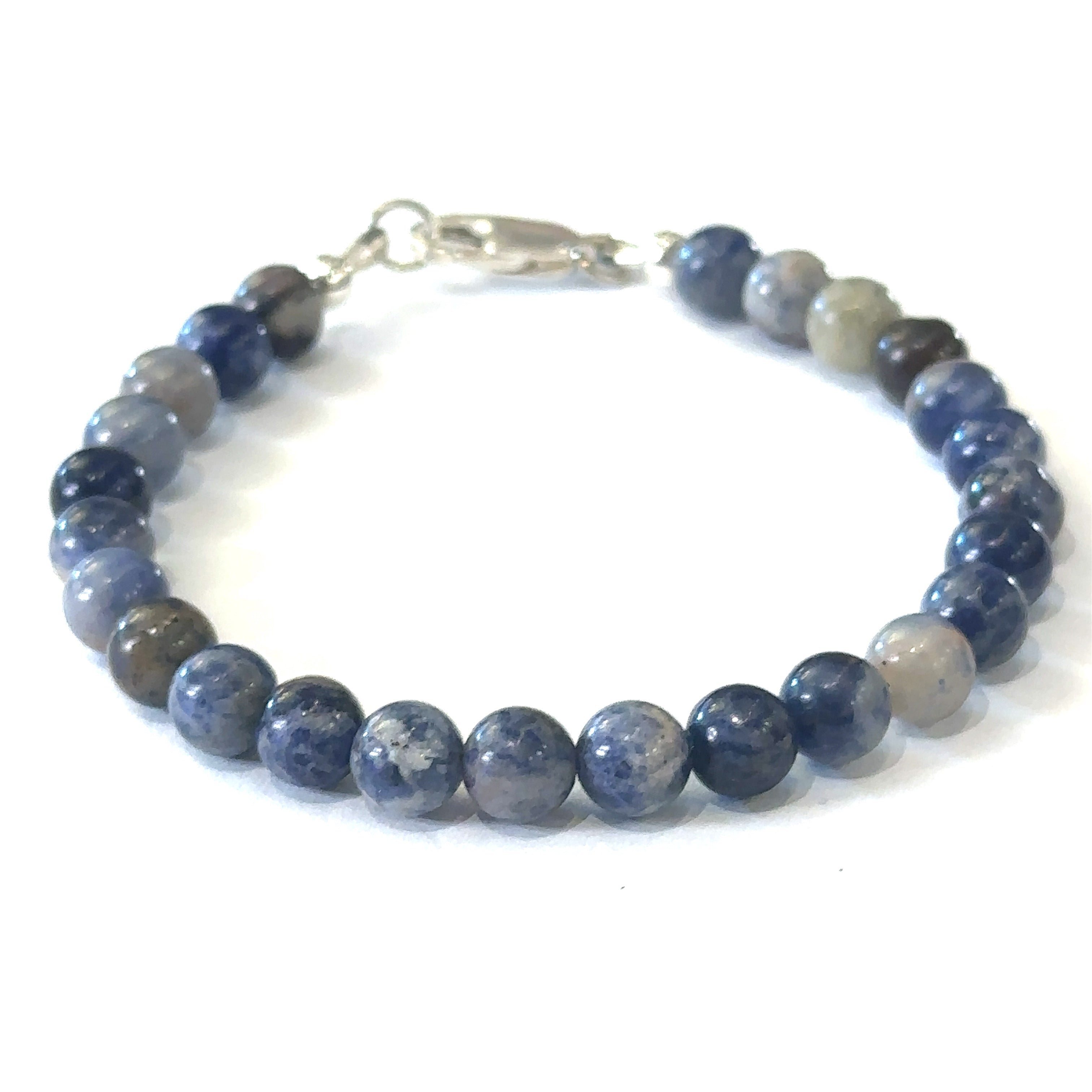 Orange Sodalite Gemstone Beaded Bracelet