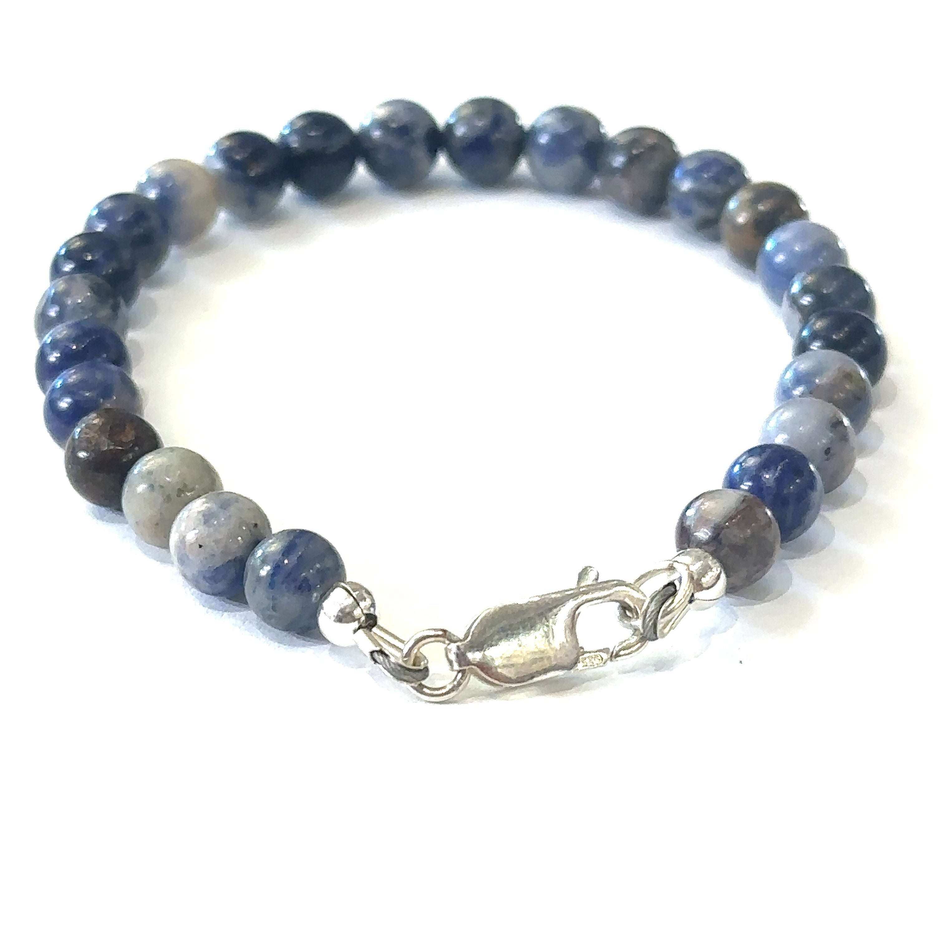 Orange Sodalite Gemstone Beaded Bracelet