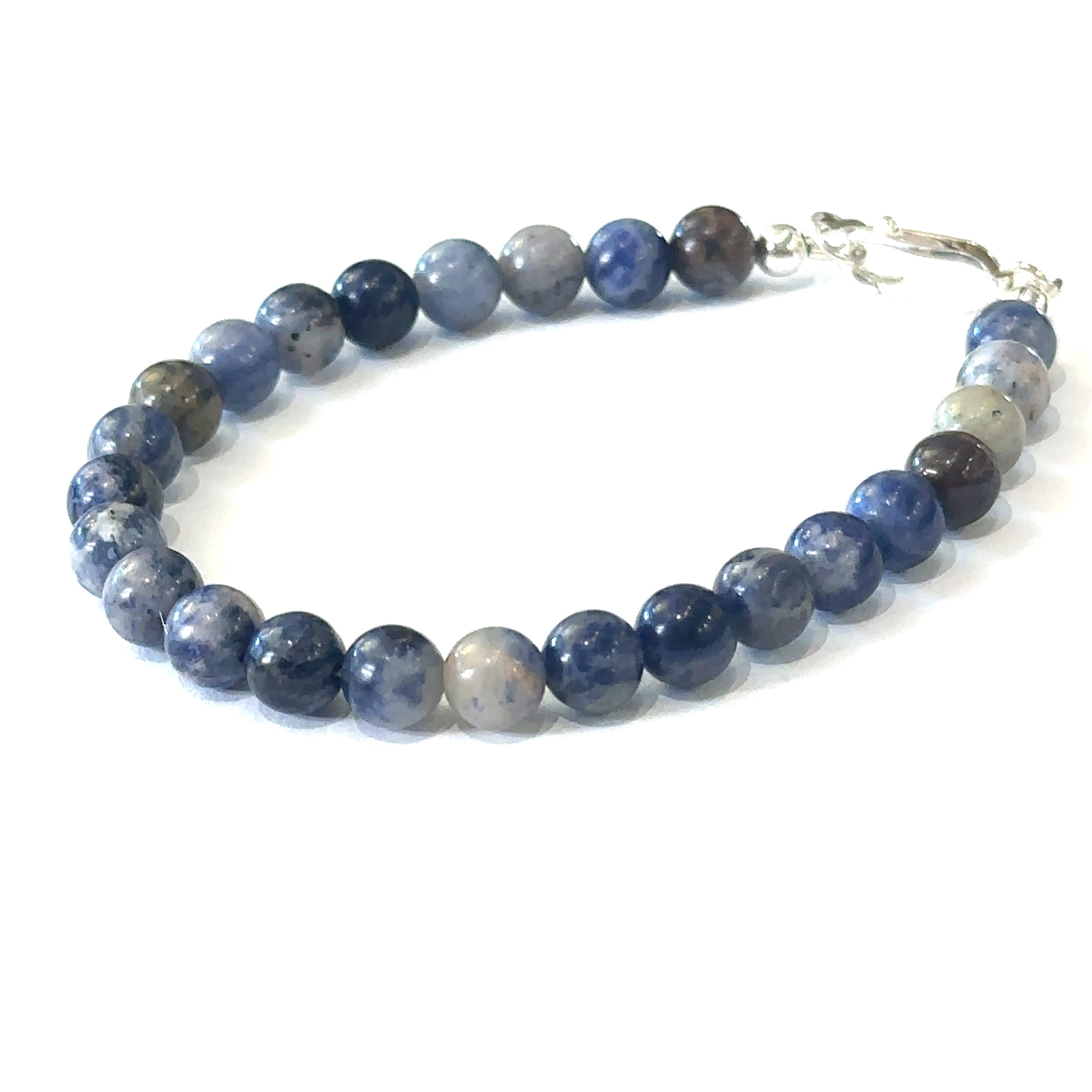 Orange Sodalite Gemstone Beaded Bracelet
