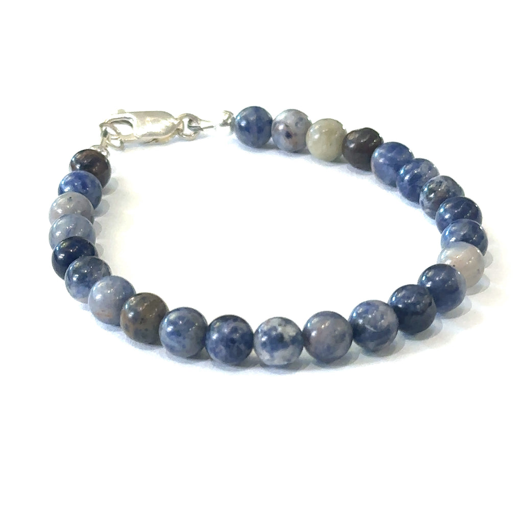 Orange Sodalite Gemstone Beaded Bracelet