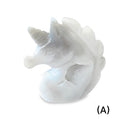 Druzy Agate Unicorn Carving – Ethically Sourced Crystal for Protection, Balance & Confidence
