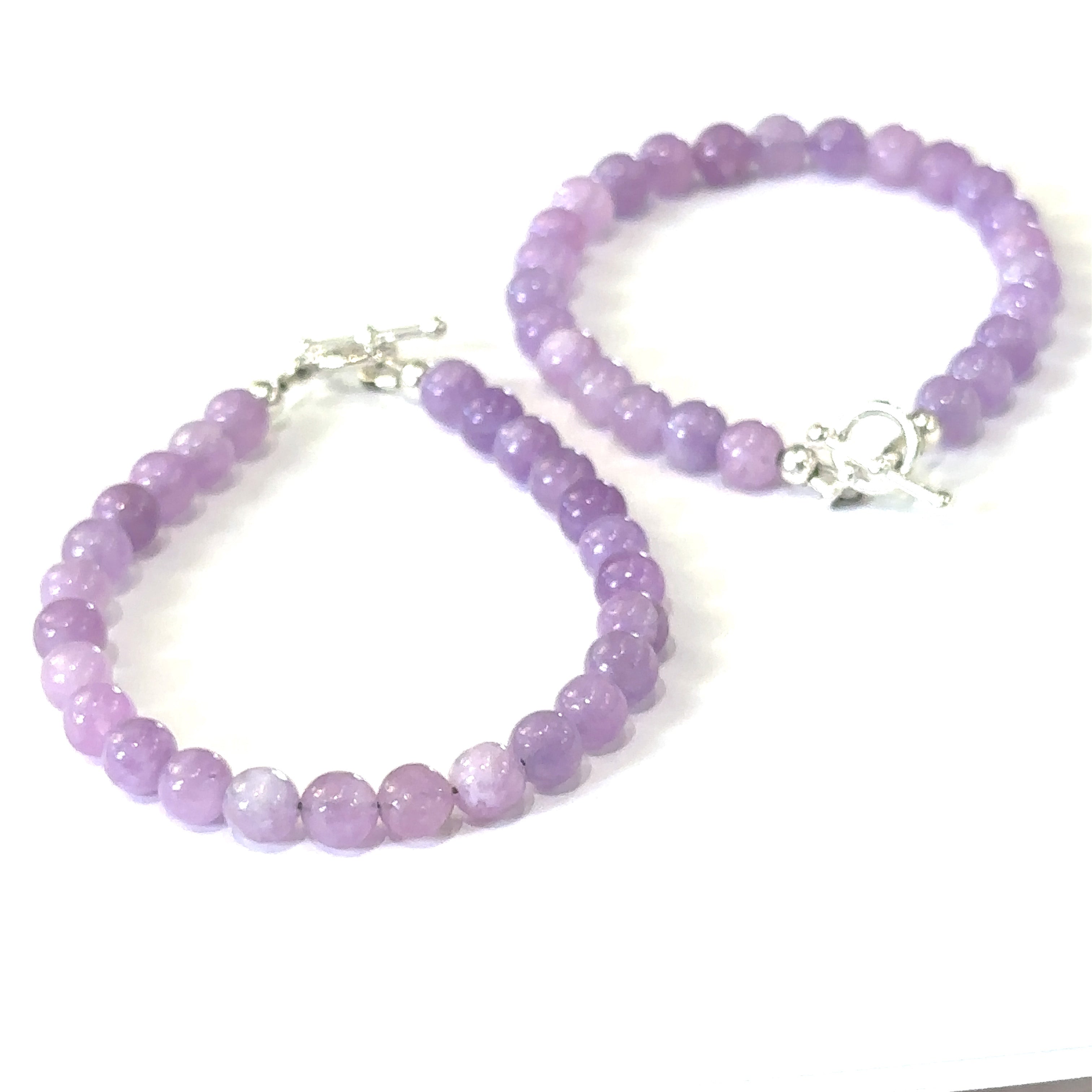 Lavender Jade Gemstone Bracelet, jewelry