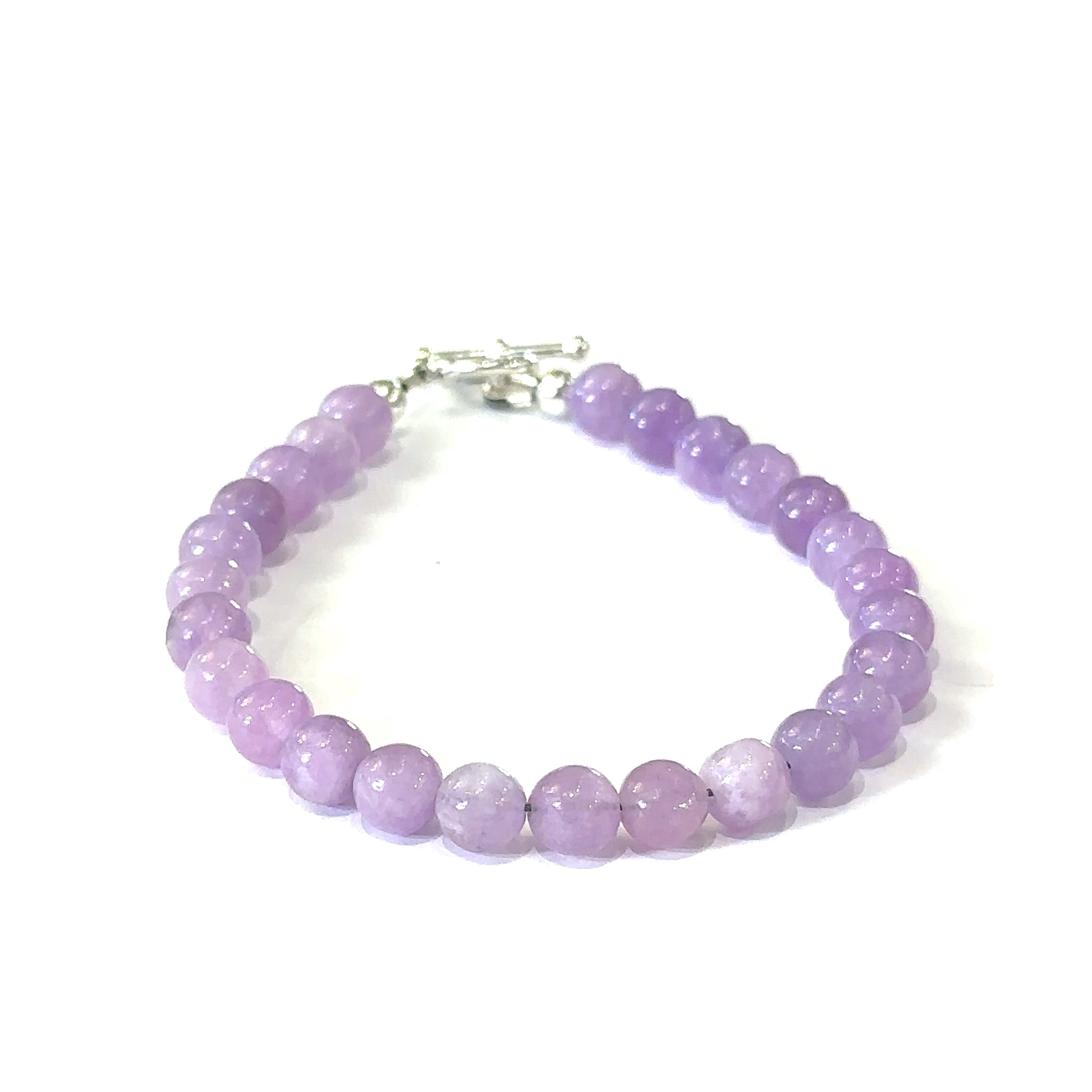 Lavender Jade Gemstone Bracelet, jewelry