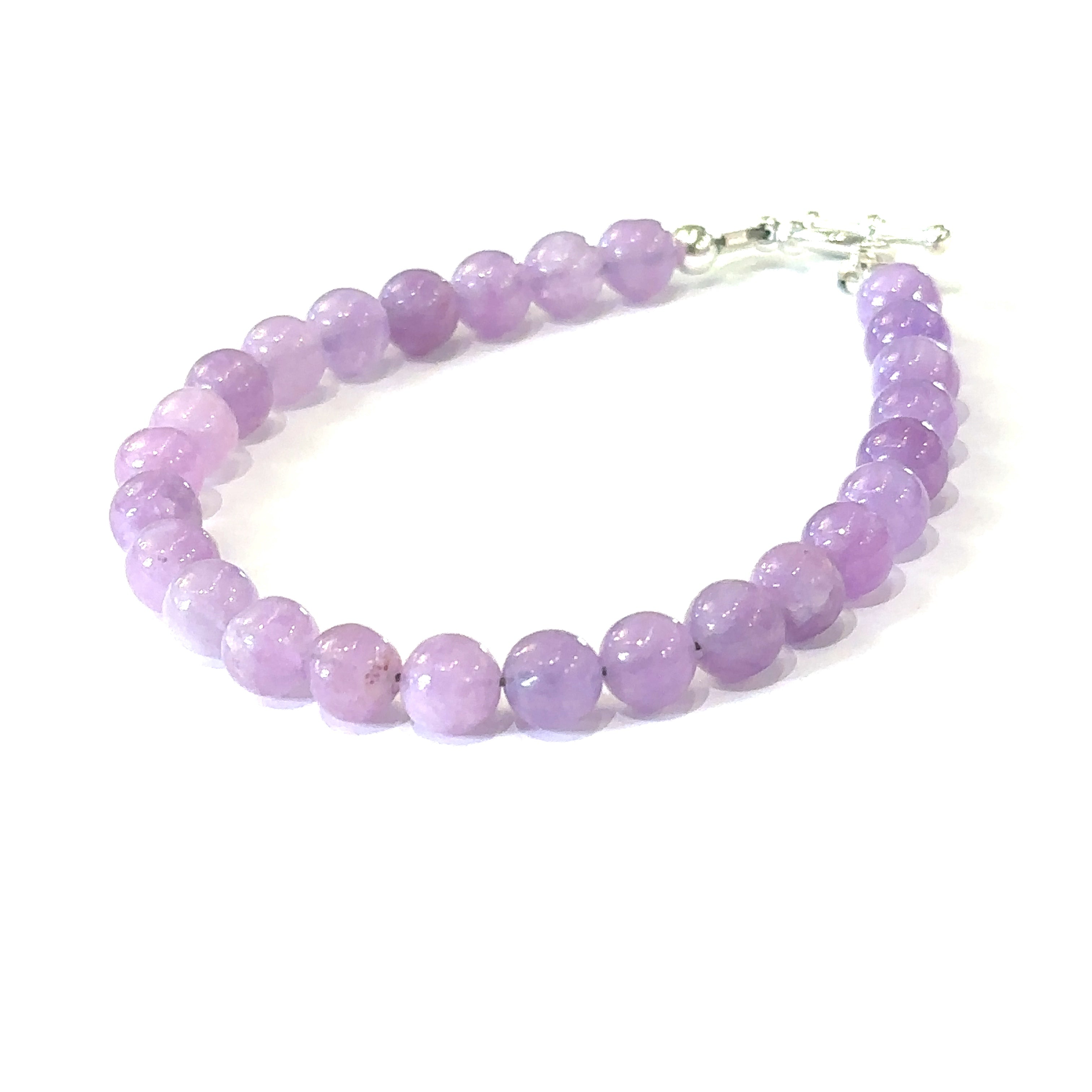 Lavender Jade Gemstone Bracelet, jewelry
