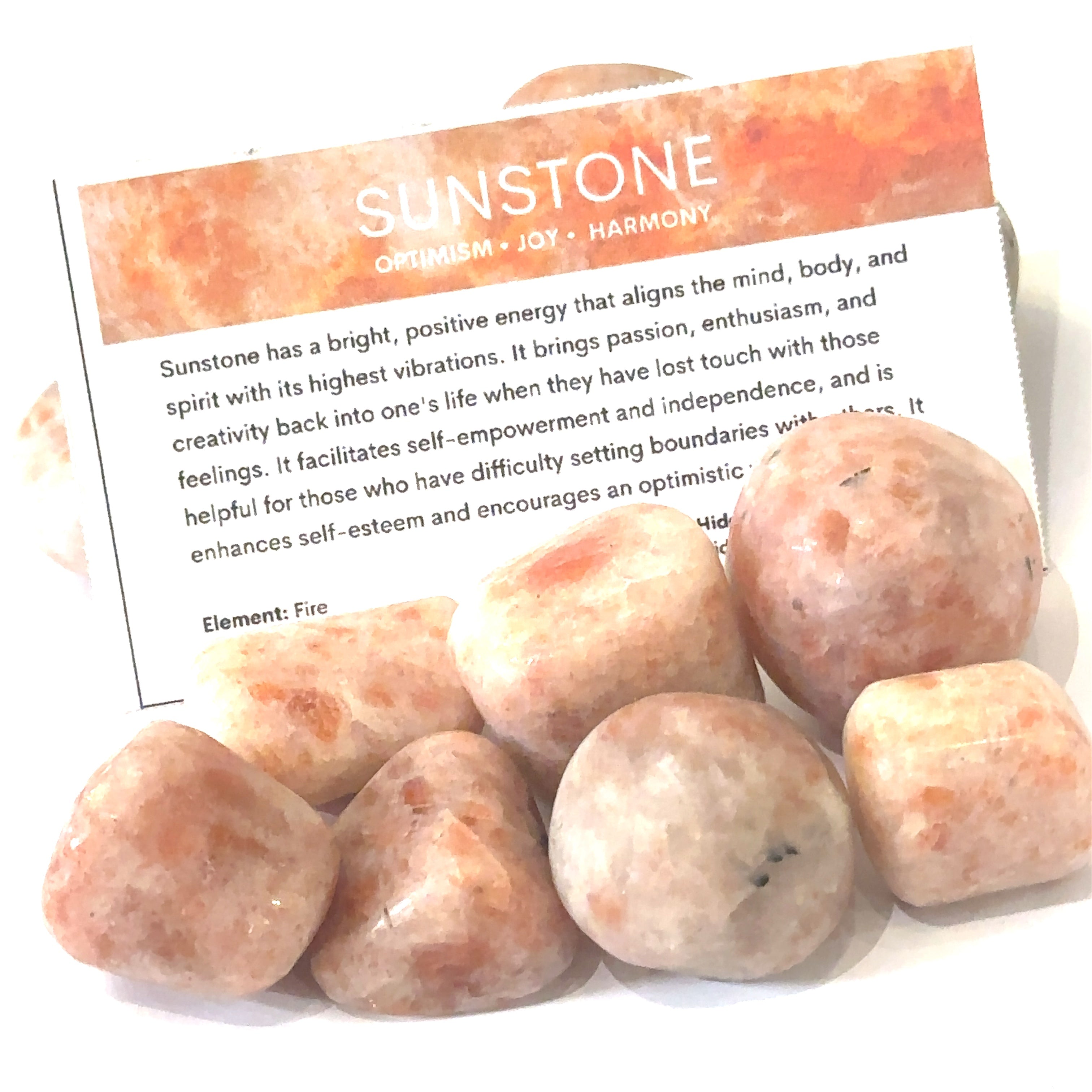 Sunstone Tumbled Gemstones