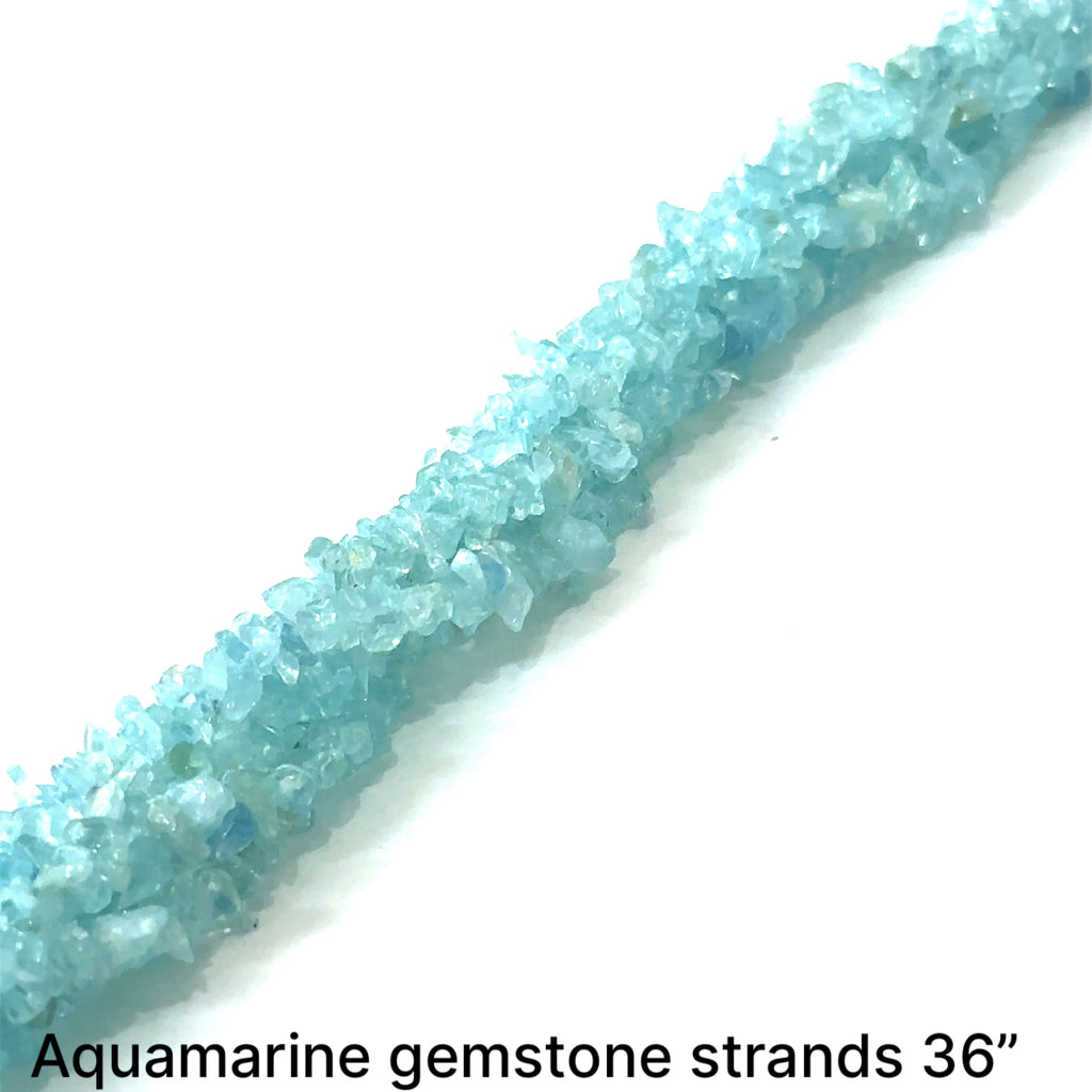 Aquamarine Gemstone Strands, jewelry supplies