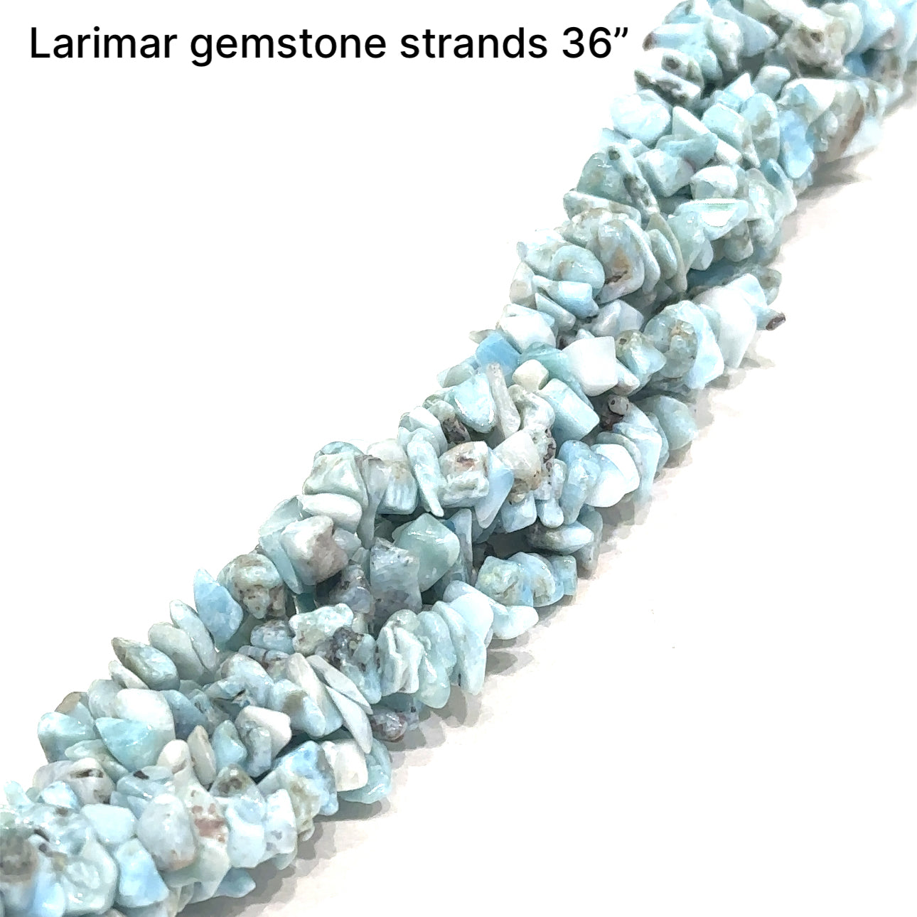 Larimar gemstone strands