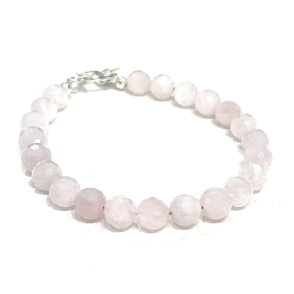 Rose Quartz Bracelet, Gemstone Bracelet, jewelry