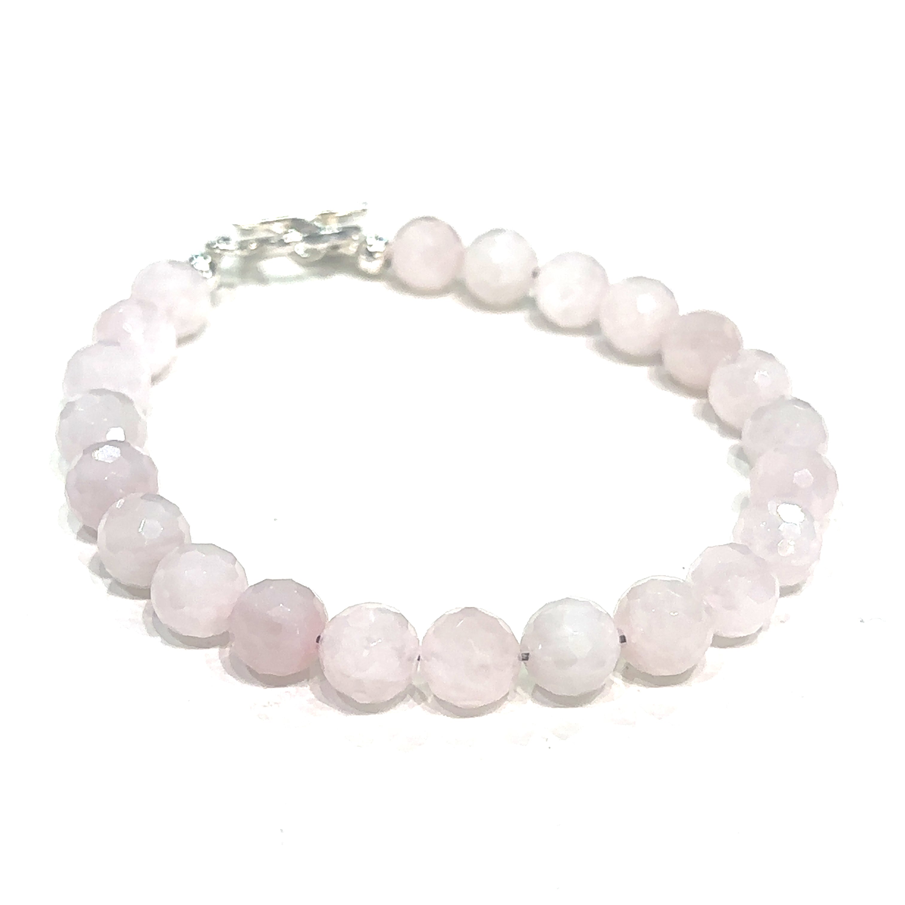 Rose Quartz Bracelet, Gemstone Bracelet, jewelry