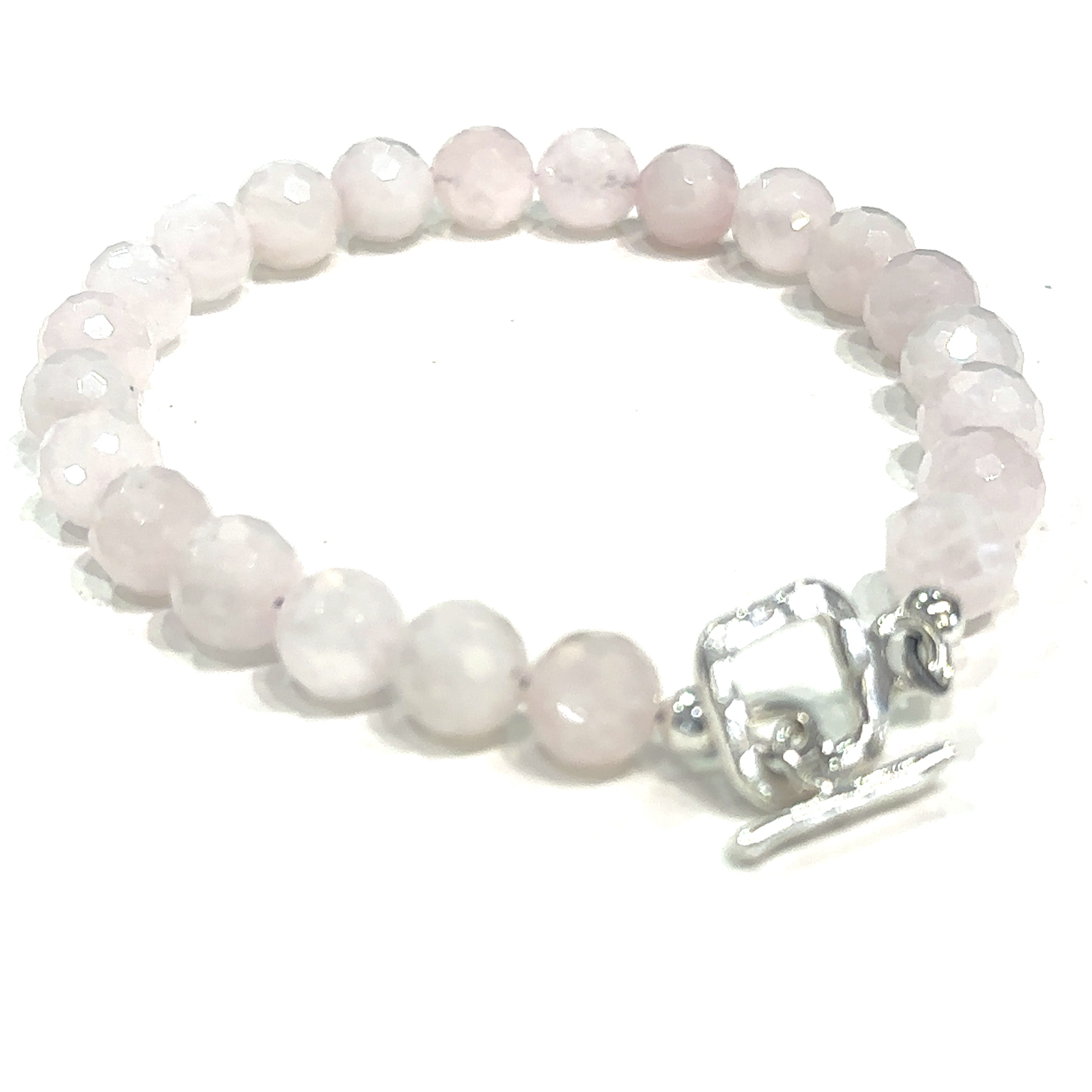 Rose Quartz Bracelet, Gemstone Bracelet, jewelry