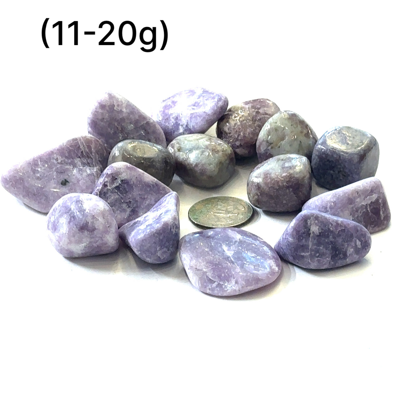 Lepidolite tumbled gemstones