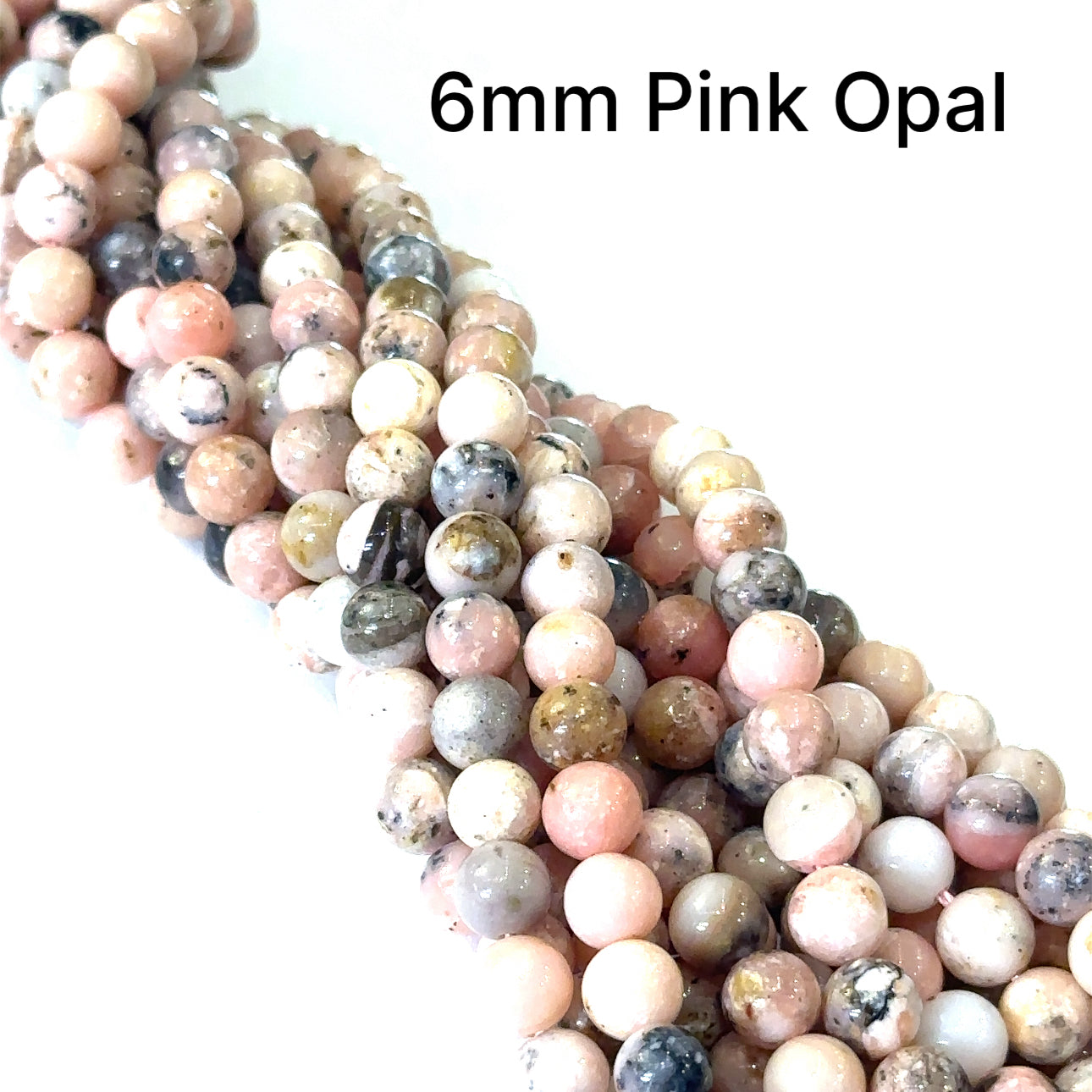 Pink Opal Gemstone Strands