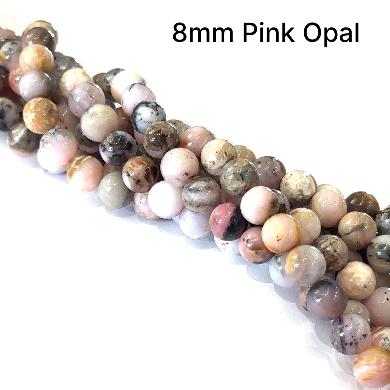 Pink Opal Gemstone Strands