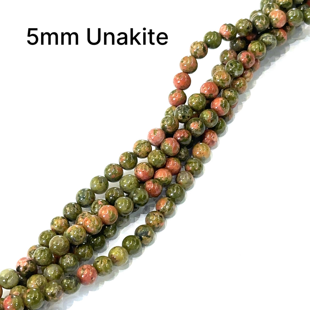 Unakite Gemstone Strands, Jewelry supplies