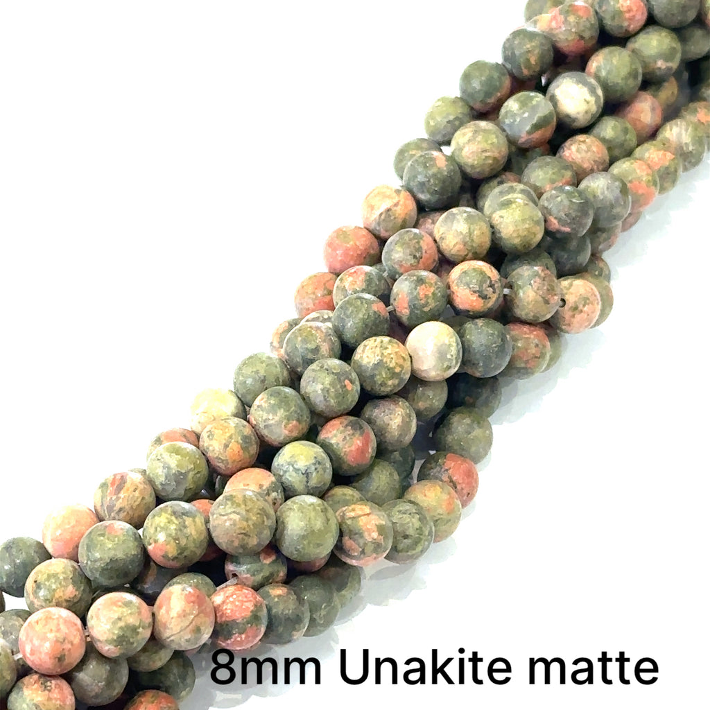 Unakite Gemstone Strands, Jewelry supplies