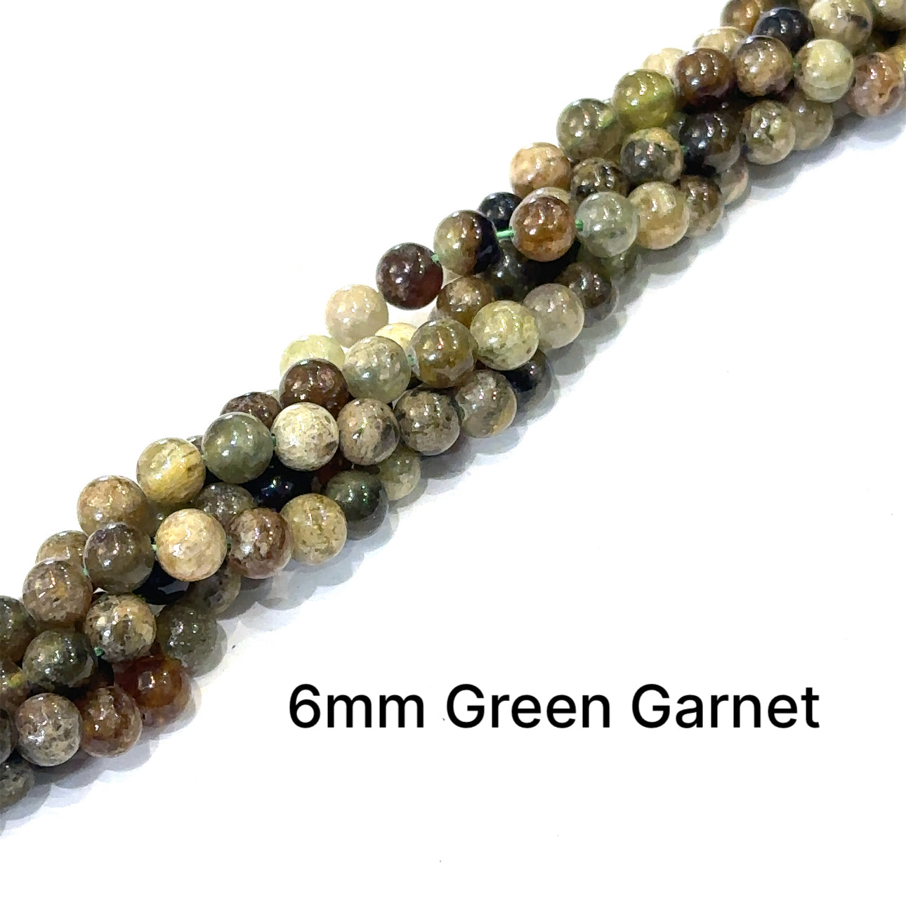 Green Garnet Gemstone Strands