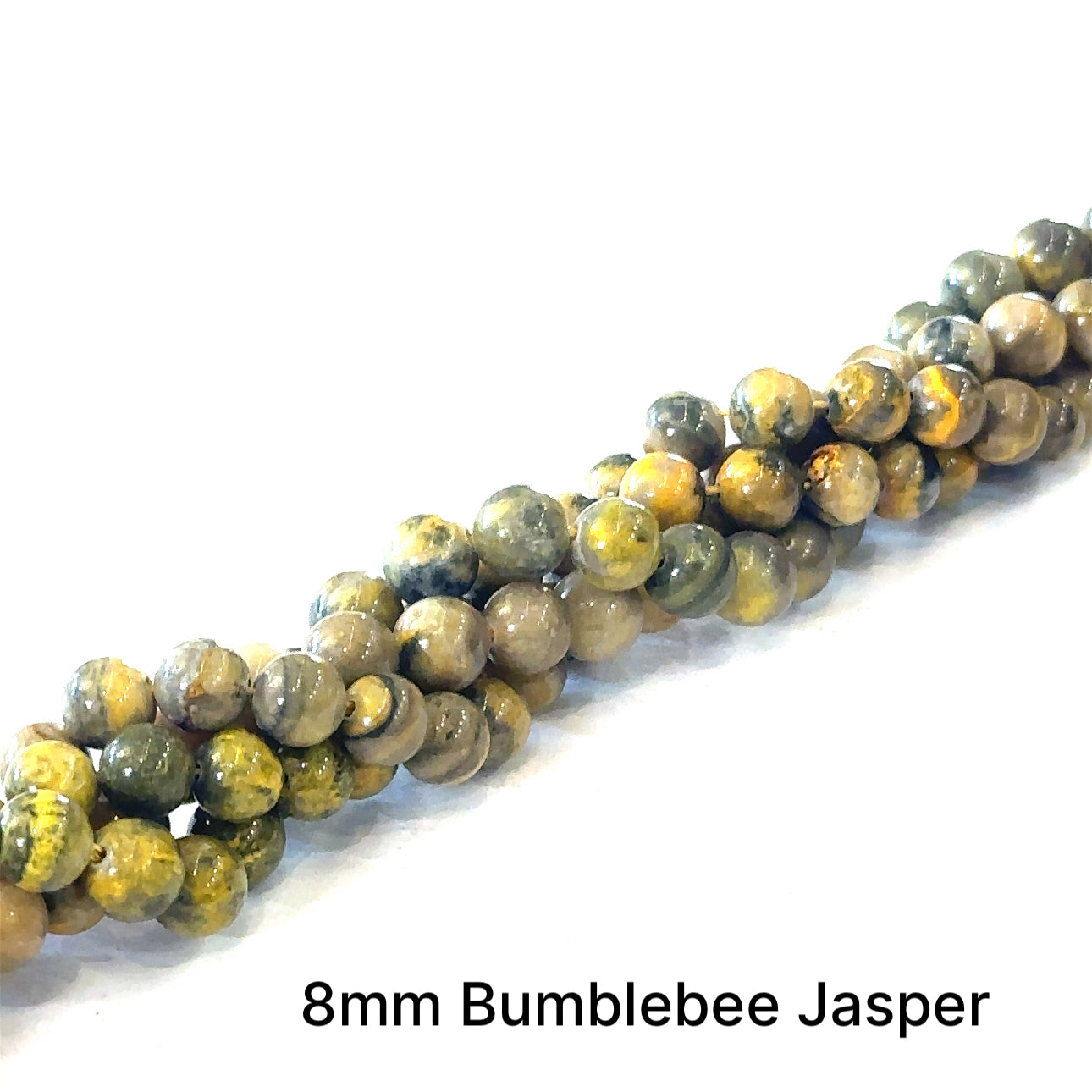 Bumble Bee Jasper gemstone Strand, Jewelry Supplies