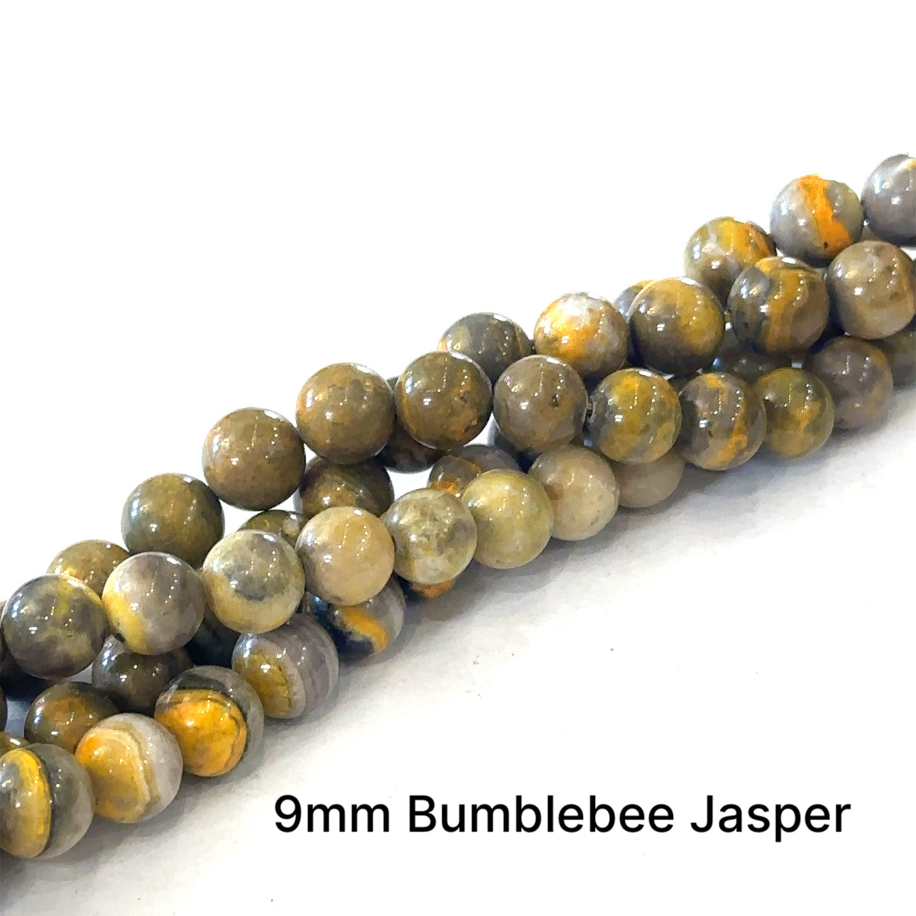 Bumble Bee Jasper gemstone Strand, Jewelry Supplies