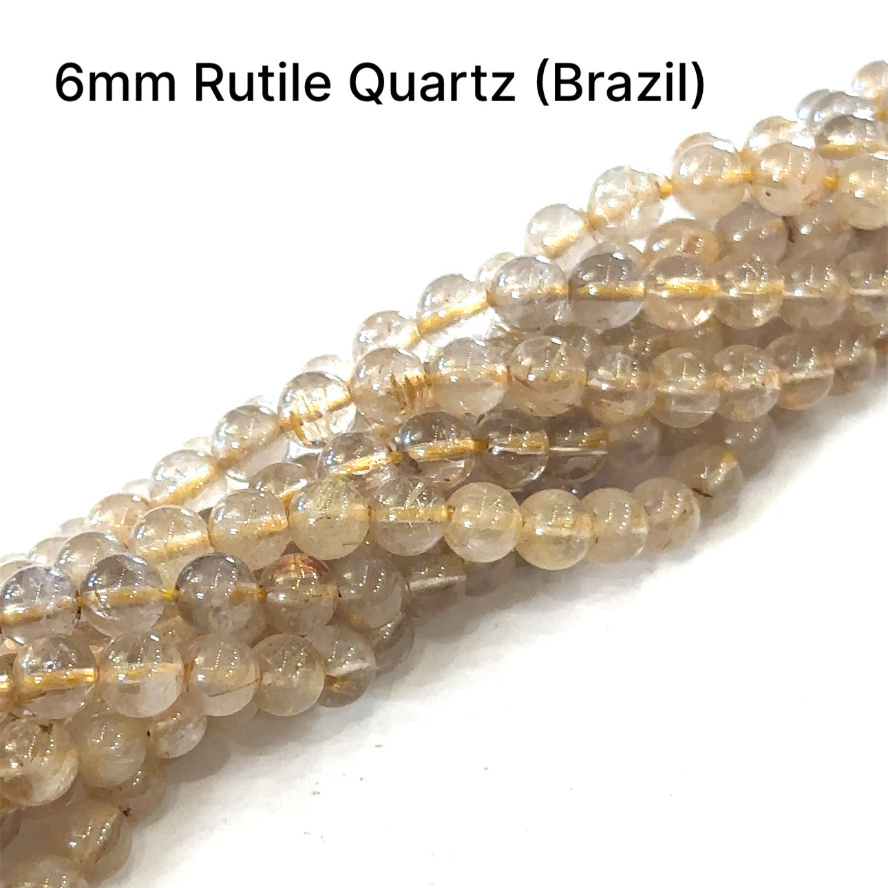 Rutilated Quartz Gemstone Strands